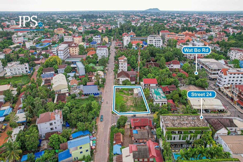 1,200 Sqm Commercial Land For Rent – Wat Bo, Sala Kamreuk, Siem Reap