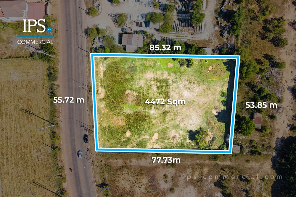 4,472 Sqm Commercial Land For Rent - Chreav, Siem Reap - IPS Commercial